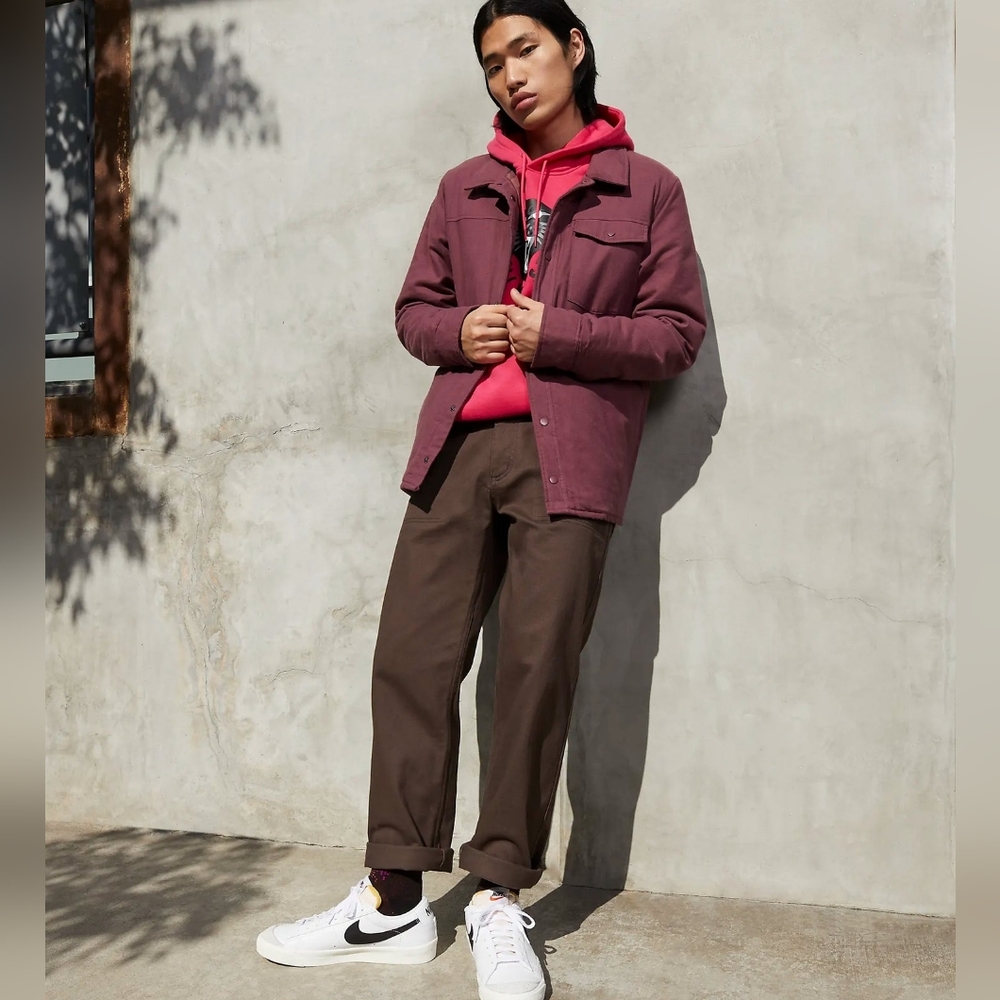 😍Nike Maroon Shirt Jacket